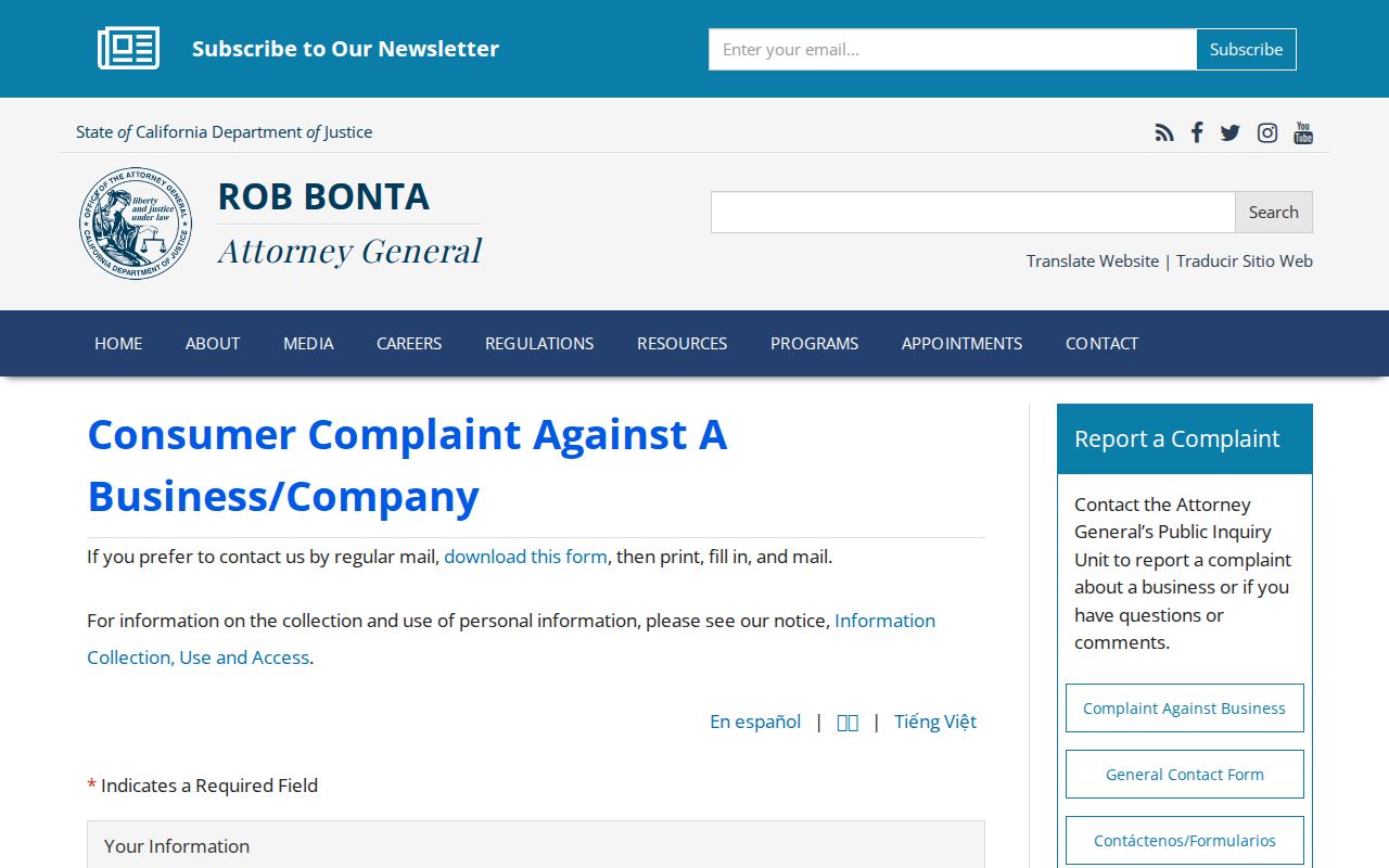 Aliso Viejo neighbors California consumer complaint official resource