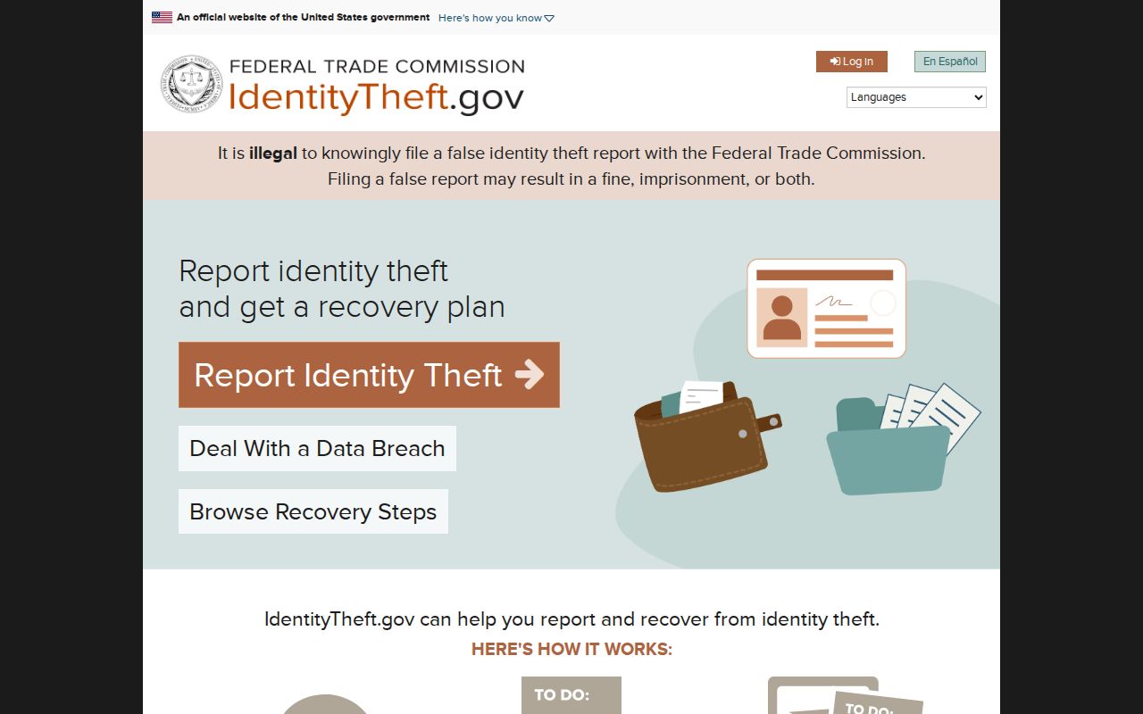Aliso Viejo neighbors federal identity theft official resource